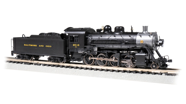BAC54151 N Scale Baltimore & Ohio Baldwin 2-8-0 No.2810 Consolidation Steam, Black