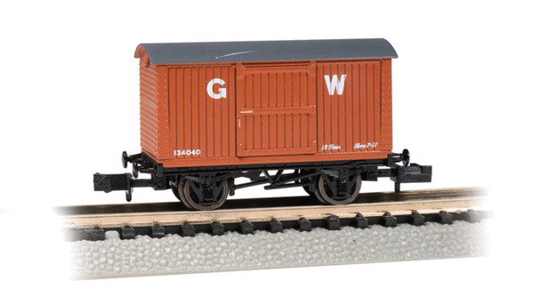 BAC77088 N Scale Great Western Box Van, Orange