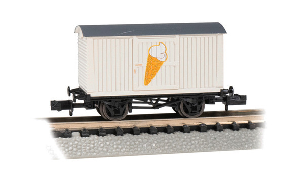BAC77090 N Scale Ice Cream Box Van, White