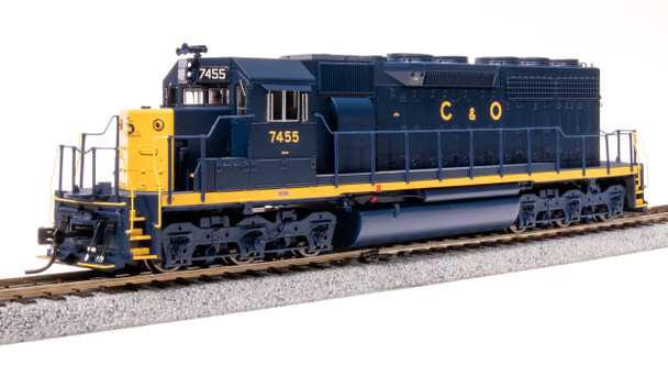BLI9033 1-87 Scale Ho C&O EMD SD40 No-Sound Diesel Railroads Model Train - No. 7462, Blue & Yellow -  Broadway