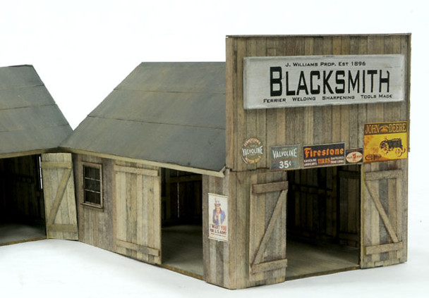 BMW2125 HO Scale Blacksmith Shop Laser Cut Kit