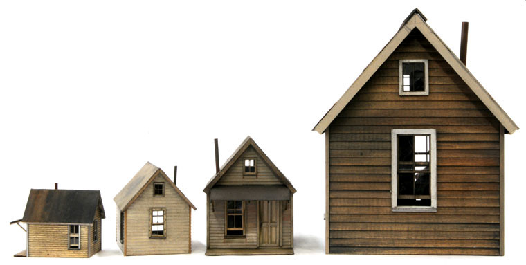 BMW6078 O Scale Miners Cabin Building Kit