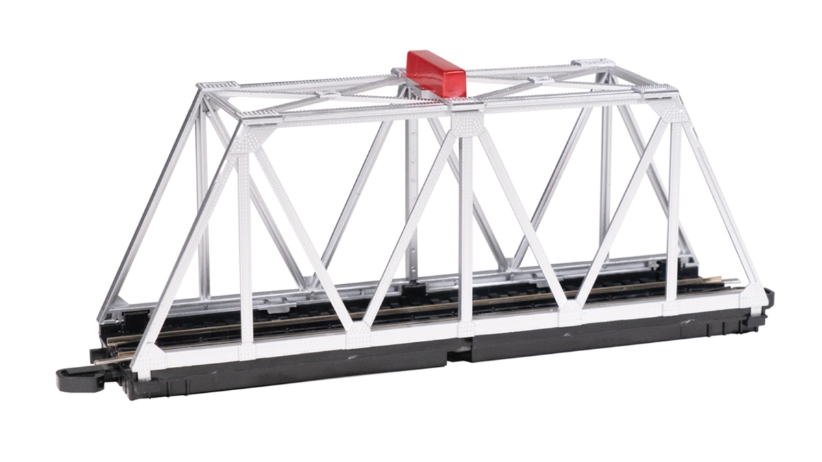 Picture of Bachmann BAC44478 HO Scale E-Z Track Truss Bridge with Blinking Light&#44; Silver