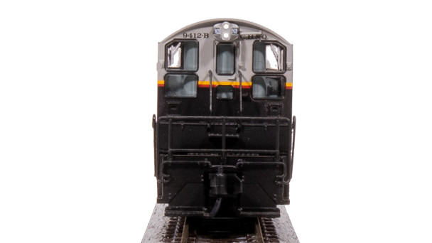 BLI7487 1-160 Scale N Burlington EMD NW2 Diesel Locomotive Model Train - No. 9412B, Black