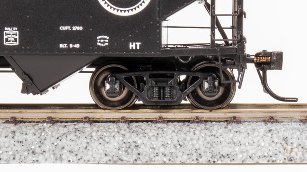 BLI7382 1-87 Scale Ho MP AAR 70-Ton Triple Hopper Model Train - No. 61808, Black