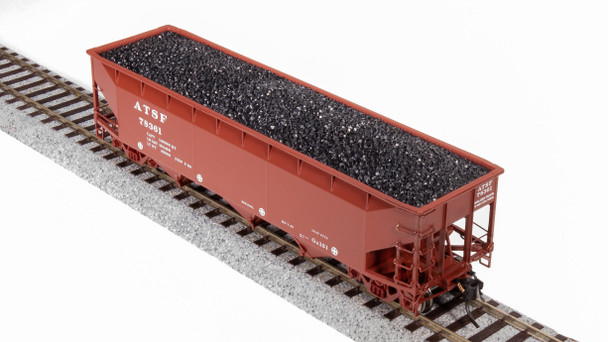 BLI7378 1-87 Scale Ho ATSF AAR 70-Ton Triple Hopper Model Train - No. 78361, Maroon