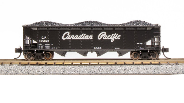 BLI7435 1-160 Scale N CP ARA 70-Ton Quad Hopper Fantasy Paint Scheme Model Train, Black - Pack of 4