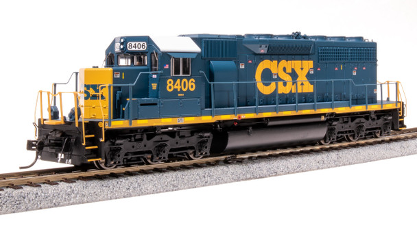 BLI9040 1-87 Scale Ho CSX EMD SD40 YN3 Scheme No-Sound Diesel Model Train - No. 8406, Blue & Yellow -  Broadway