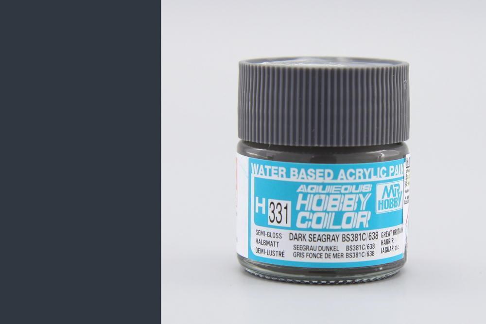 GUZH331 10 ml Aqueous Semi-Gloss Dark Sea Grey Mr. Hobby Color Paint -  Gunze