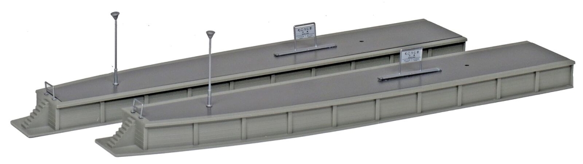 KAT23-176 N Scale Island C Left & Right Model Railway Platform End