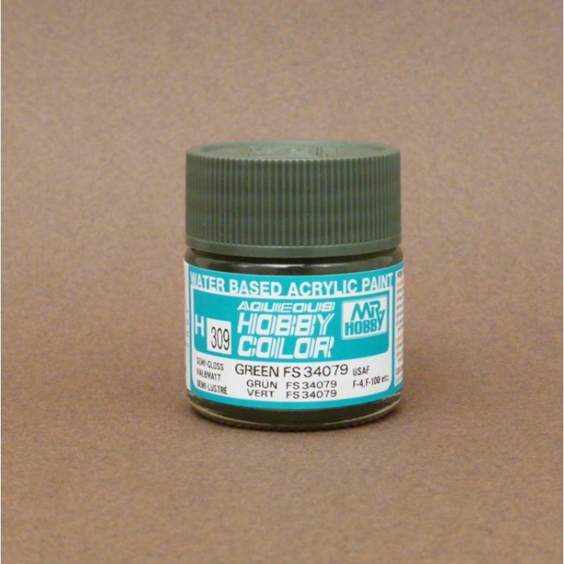 GUZH309 10 ml Acrylic Semi-Gloss Green Aqueous Mr. Hobby Color Paint -  Gunze