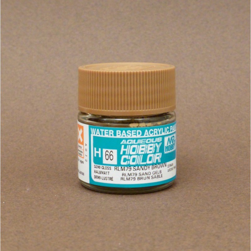 GUZH66 10 ml Semi Gloss RLM79 San Brown Aqueous Mr. Hobby Color Paint -  Gunze