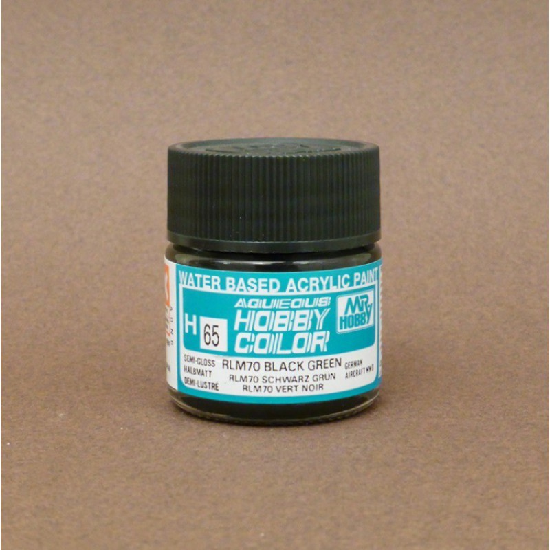 GUZH65 Semi Gloss RLM70 Black & Green Mr. Hobby Color Paint