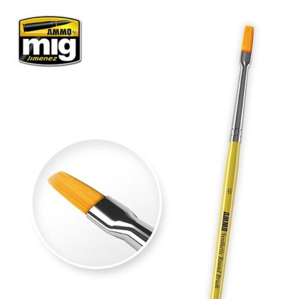 MIG8621 6 in. Synthetic Flat Paint Brush