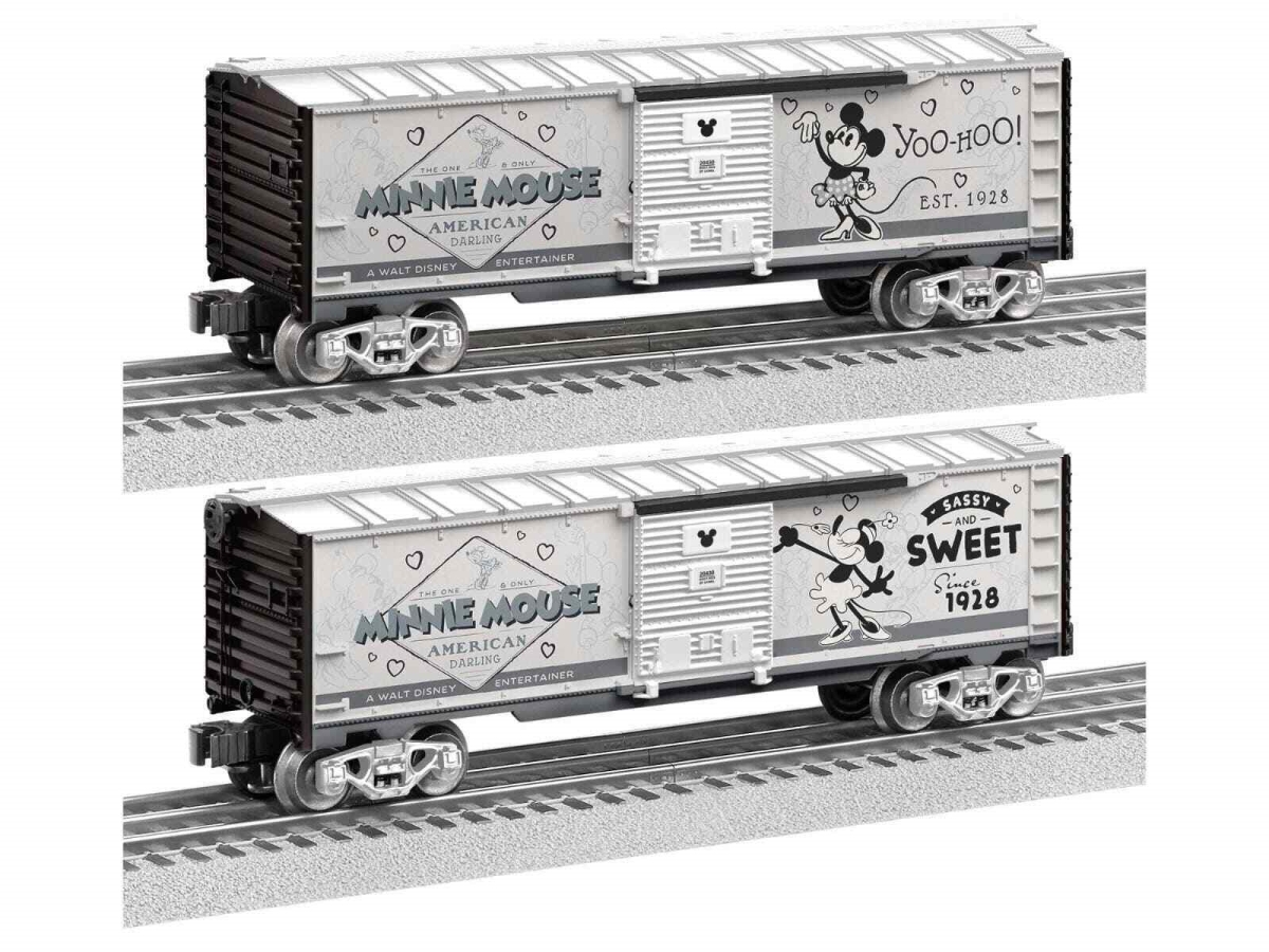 LNL2328430 O Disney 100 Minnie Mouse Vault Moments Boxcar Train Set -  Lionel