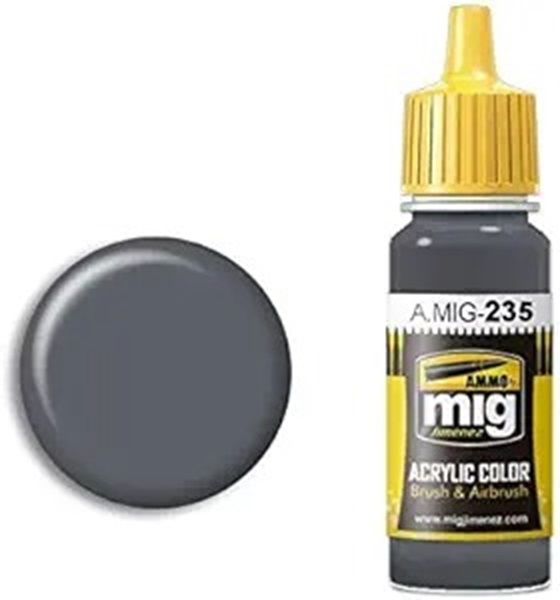 MIG0235 17 ml FS-36152 AMT12 Acrylic Paints, Dark Gray