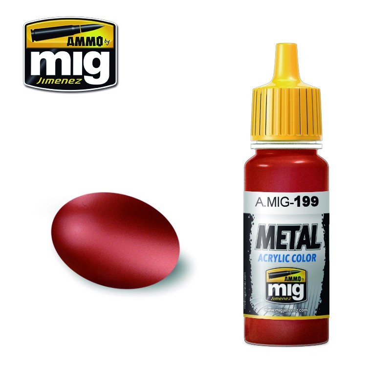 MIG0199 17 ml Metallic Copper Acrylic Paint -  MIG Jimenez