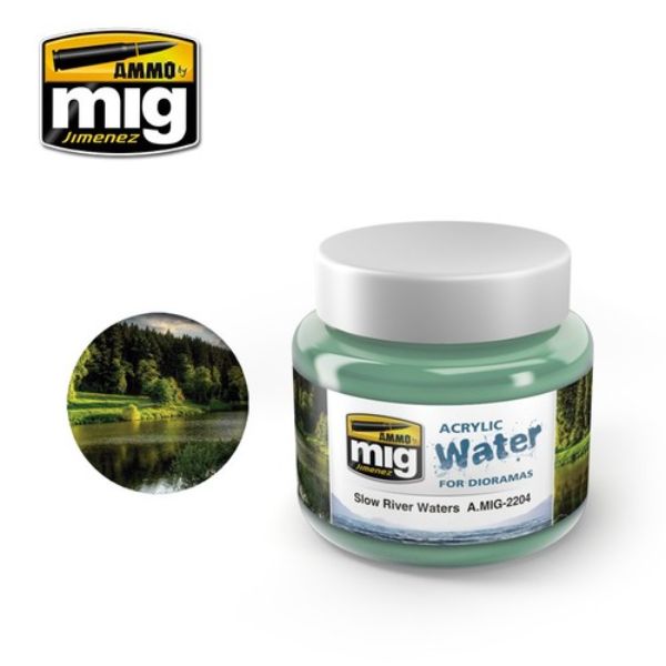 MIG2204 250 ml Slow River Acrylic Water for Dioramas