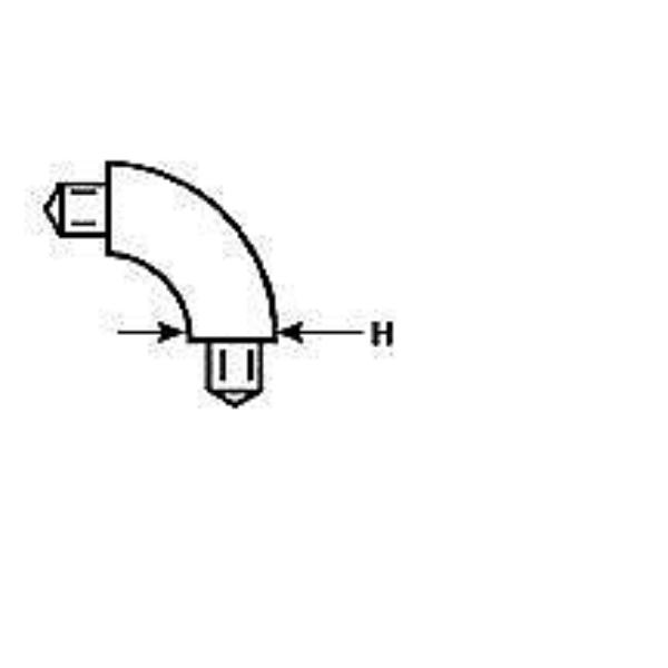 PLS95006 0.37 in. 90 deg Elbow