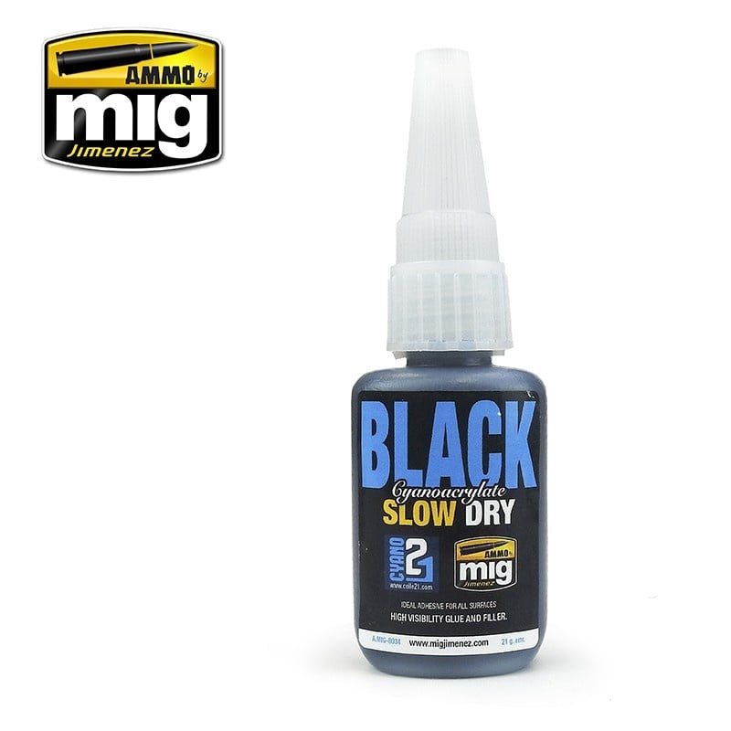 MIG8034 Black Slow Dry Cyanoacrylate Glues