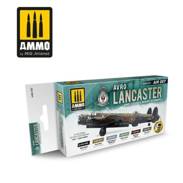 MIG7252 17 ml Avro Lancaster & Others Night Bombers Acrylic Air Set -  MIG Jimenez