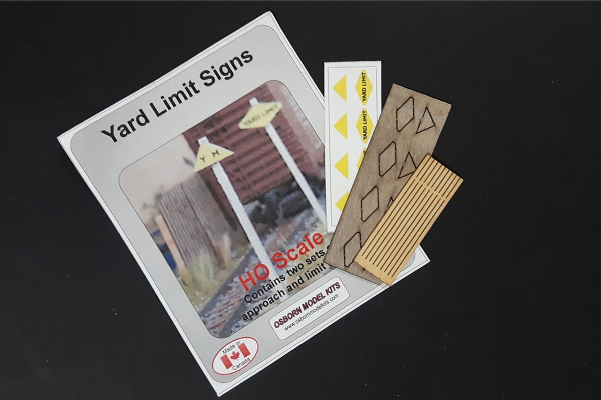 OMK1053 HO Scale Yard Limit Signs Set, Pack of 2
