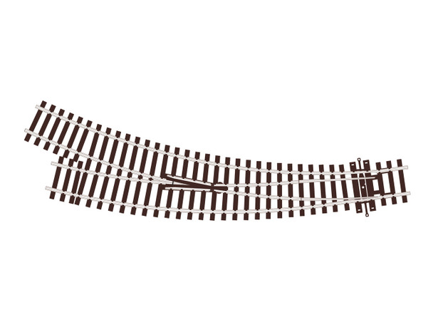 PCOSL-U76 OO-HO Scale Curved Turnout - Small Radius, Right Hand