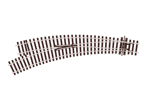 PCOSL-U77 OO-HO Scale Curved Turnout - Small Radius, Left Hand