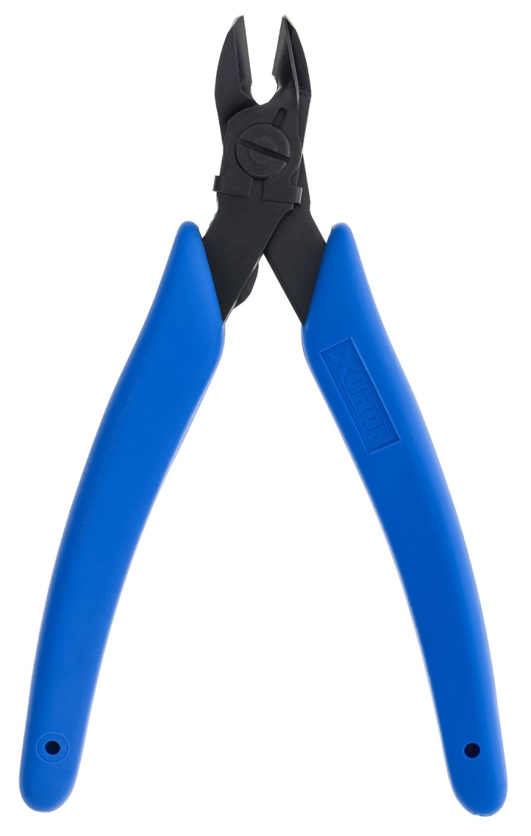 XUR9100F Oval Head Micro-Shear Flush Cutter with Wire Retaining Clip, Blue