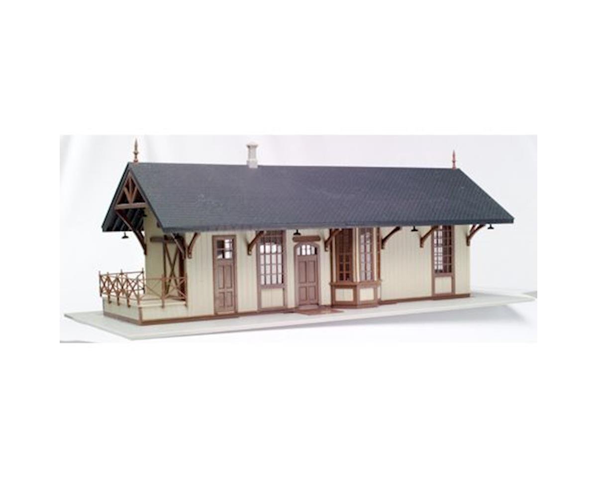Picture of Atlas ATL720 Railroad 1-87 Scale HO Maywood Station Kit&#44; Tan with Brown Trim