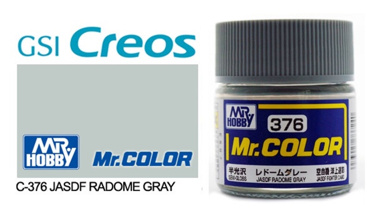 GUZC376 10 ml Mr. Color JASDF Radome Gray Paint