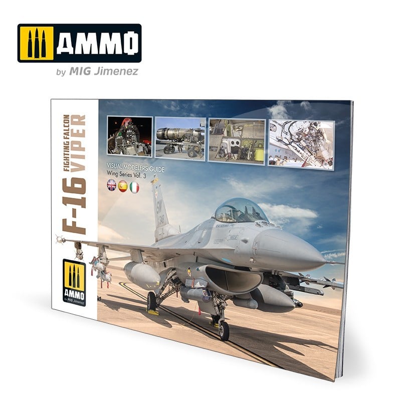 Picture of Mig Jimenez MIG6029 F-16 Fighting Falcon & Viper Visual Modelers Guide Multilingual Book