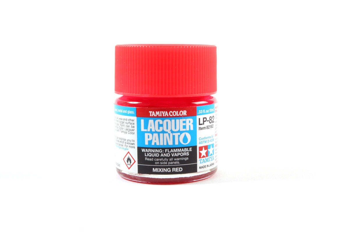 TAM82182 10 ml LP-82 Lacquer Paint, Mixing Red