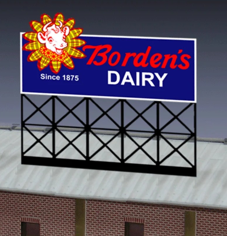 Picture of Miller Engineering MIE1052 N & HO Scale Bordons Dairy Billboard