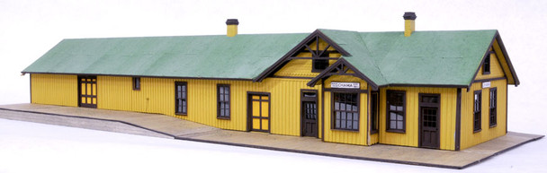 BMW2098 2098 HO Scale Chama Depot Model Kit - Laser Cut Wooden Railroad Structure Kit
