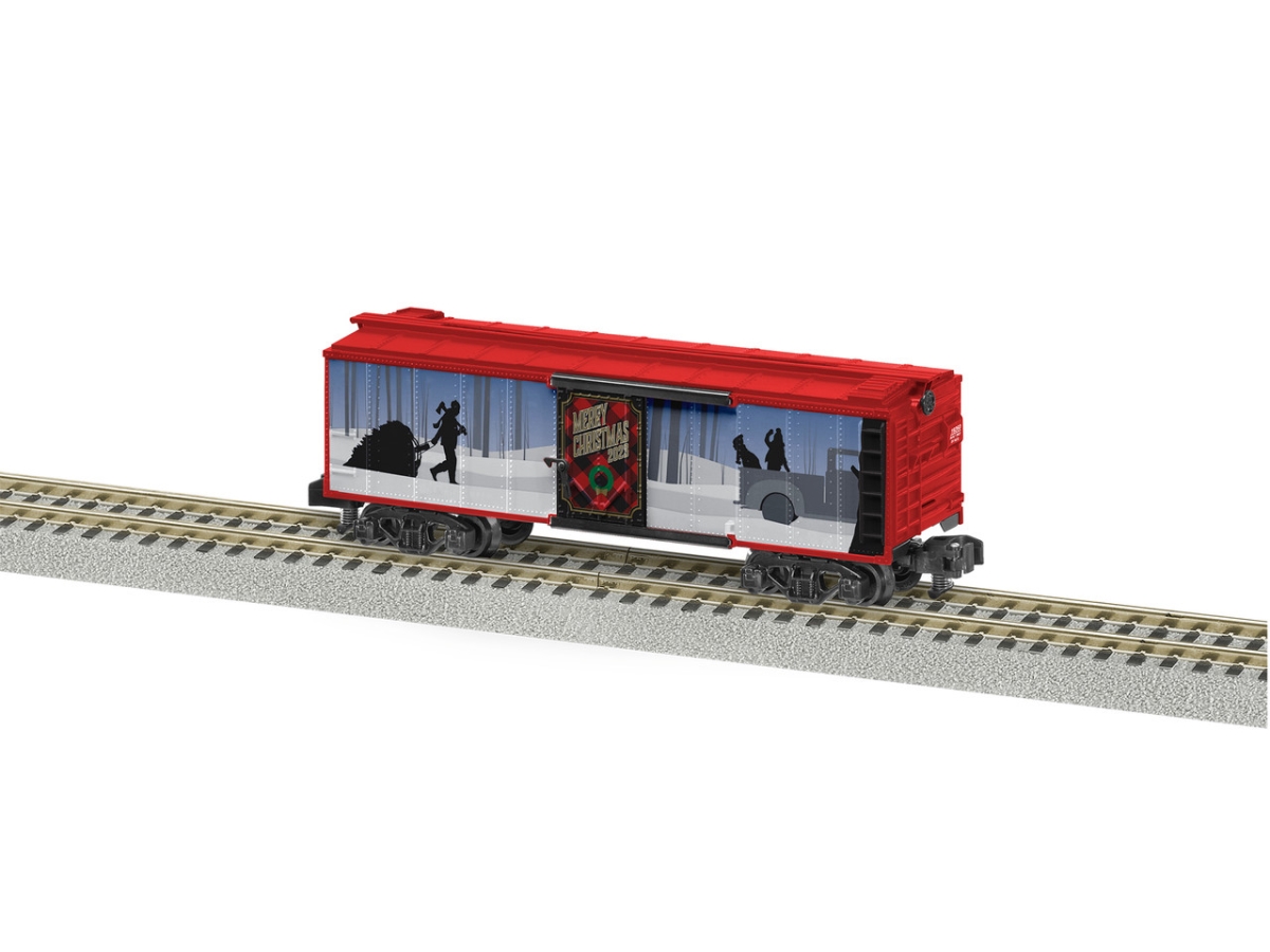 LNL2319260 S Scale 2023 American Flyer Christmas Boxcar Model Train