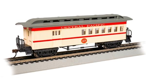 BAC13509 HO Scale 1860 1880 Wood Combine Central Pacific Train