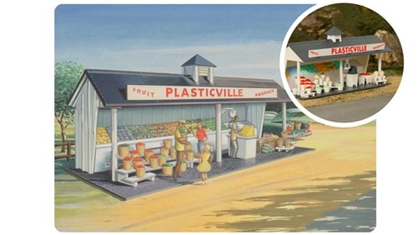 Picture of Bachmann BAC45632 O Scale 75th Anniversary Roadside Stand Plasticville U.S.A. Kit