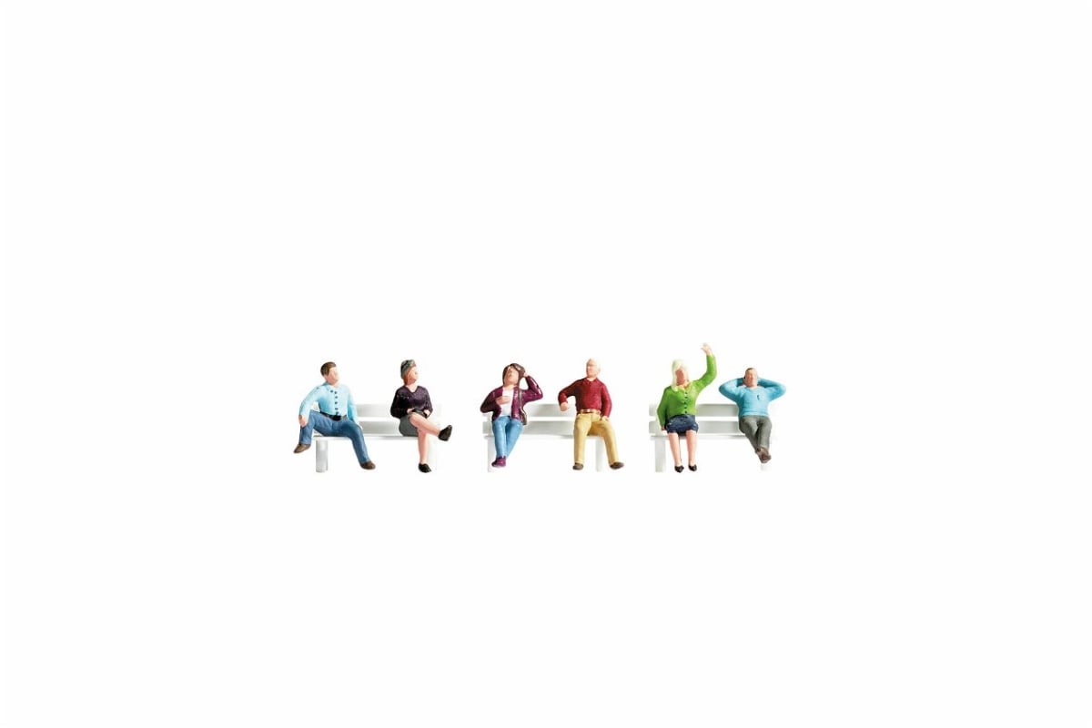 Picture of Noch NOC36540 N Scale Sitting People Figures