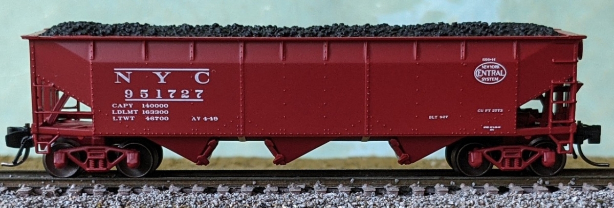 BLU74191 No.951073   York Central Post-1949 NYC 3-Bay Offset Side Hopper