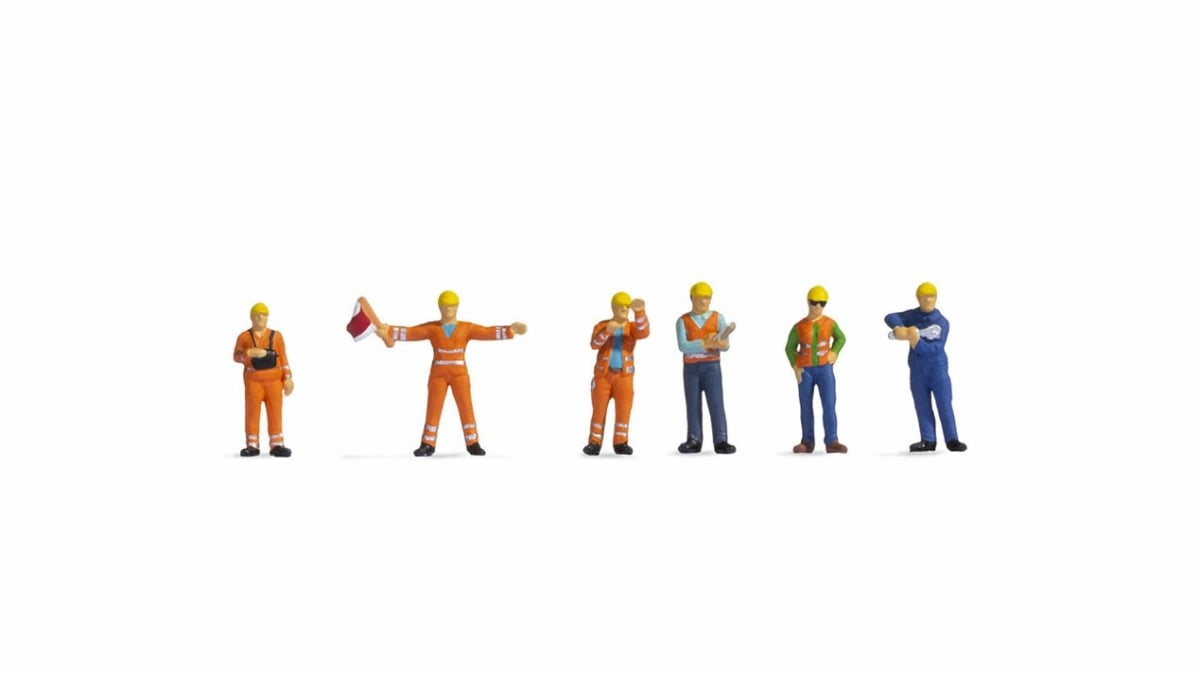 Picture of Noch NOC36284 HO Scale Rail Workers Switchmen Figures