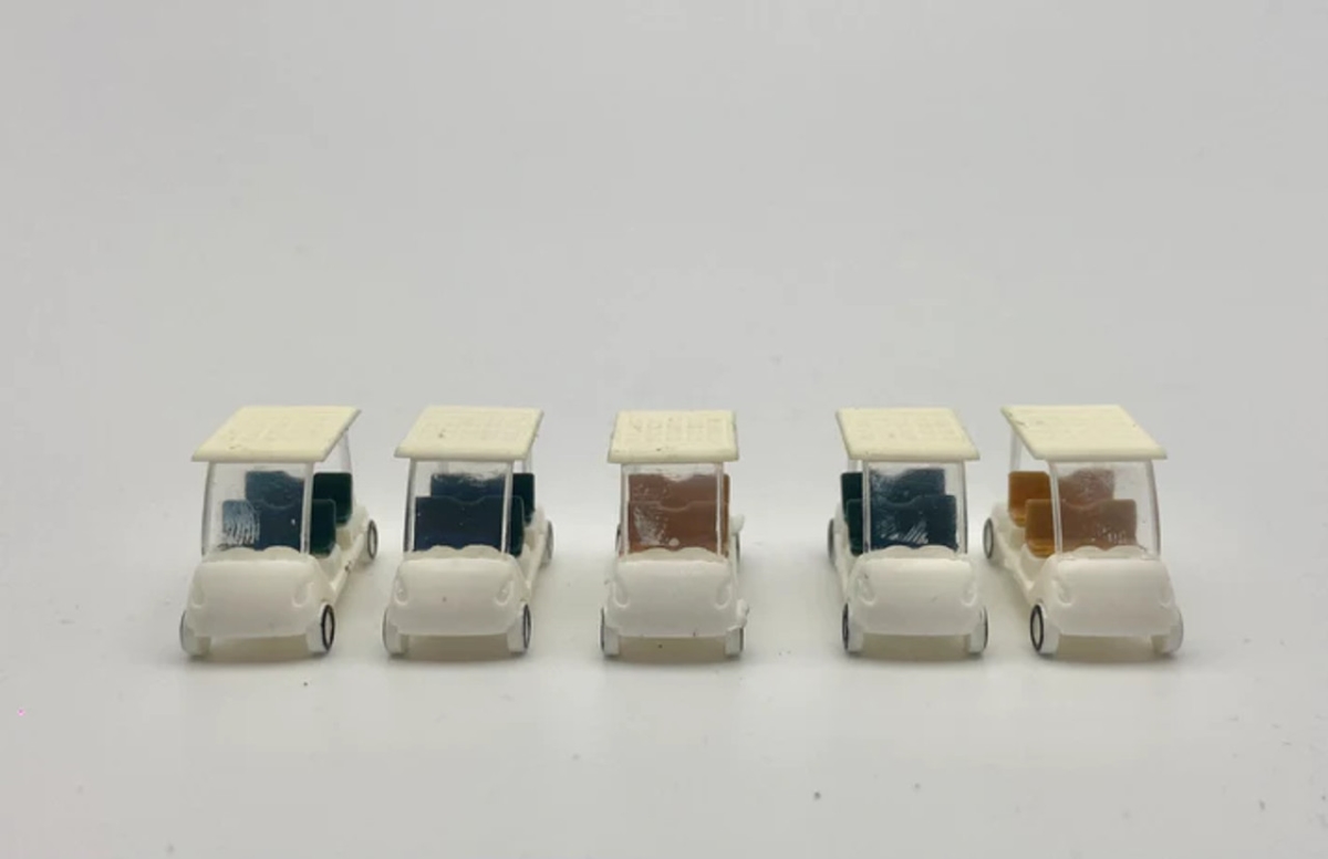 RIH032110 HO Scale Golf Cart - Pack of 5