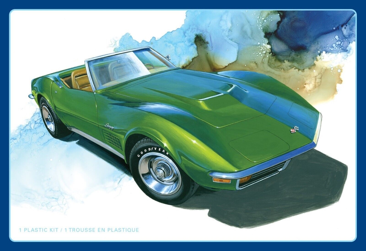 AMT1437M 1-25 Scale 1972 Chevrolet Corvette Roadster Plastic Model Kit