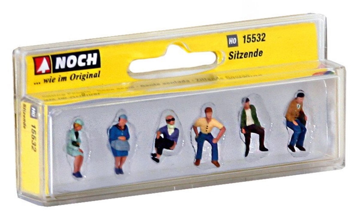 Picture of Noch NOC15532 HO Scale Sitting People Figure