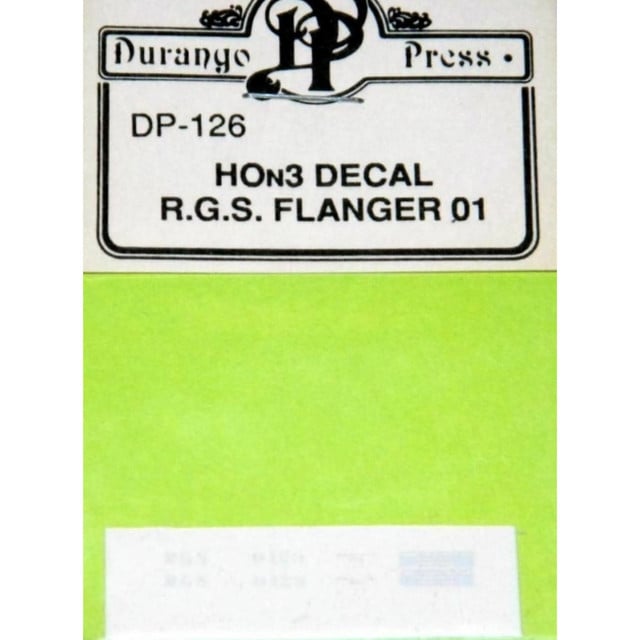 DRP126 HO Scale N3 RGS Drag Flanger No.01 Decal Kit