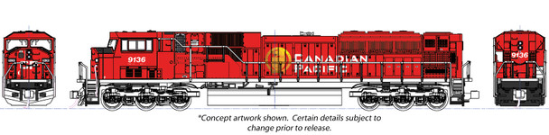 KAT1765627DCC N Scale Canadian Pacific Golden Beaver EMD SD90-43MAC No.9155 Model Train