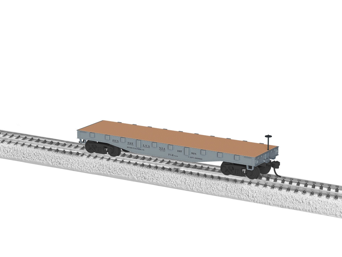 LNL2354210 HO Scale Pennsylvania Flatcar No.197918 Model Train