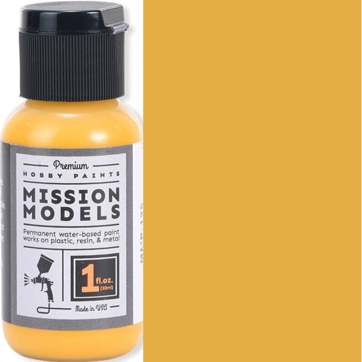 MMP125 1 oz Hobby Acrylic Paint, Construction Yellow