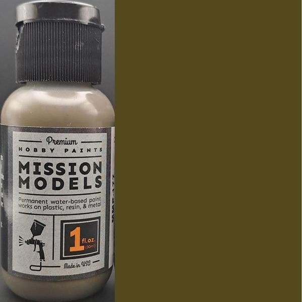 MMP177 1 oz Hobby Acrylic Paint, Gelbolive RAL 6014