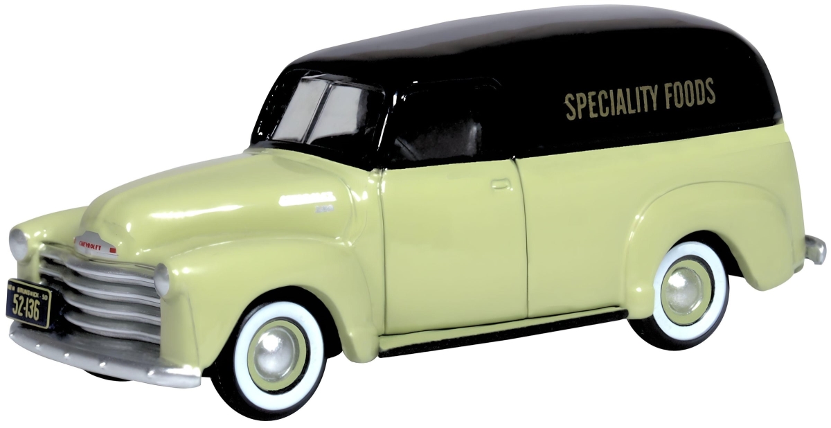 OXD87CV50004 HO Scale Chevrolet 3100 Panel Van 1950 Speciality Foods Model Car